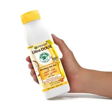 جارنييه الترا دو غذاء الشعر بسلم مغذي بالموز 350 مل - الصورة 2