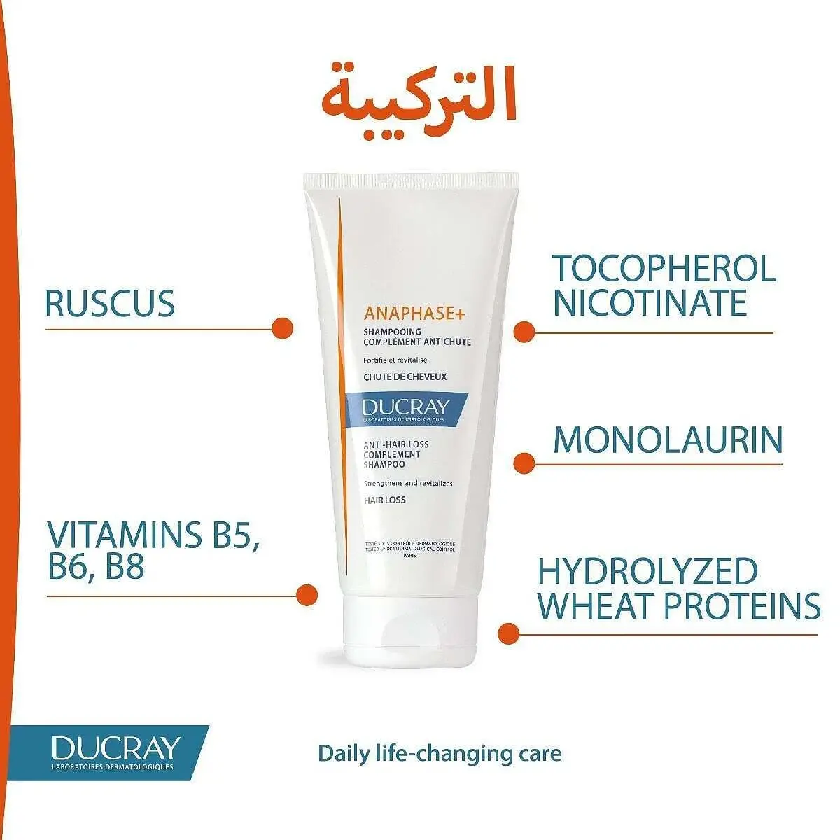 دوكراي أنافاز شامبو مضاد لتساقط الشعر لتقويته وتنشيطه - 200 مل - الصورة 3
