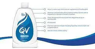 كيوفى زيت استحمام خالي من العطور لتلطيف وانتعاش الجلد -250 مل - الصورة 4