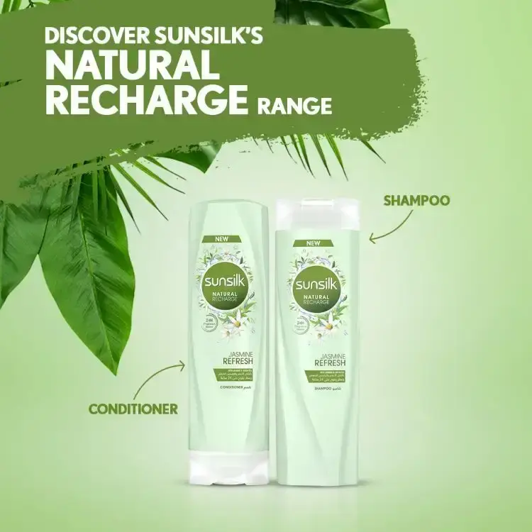 صانسيلك شامبو بالشاي الاخضر و الياسمين  400 مل - الصورة 4