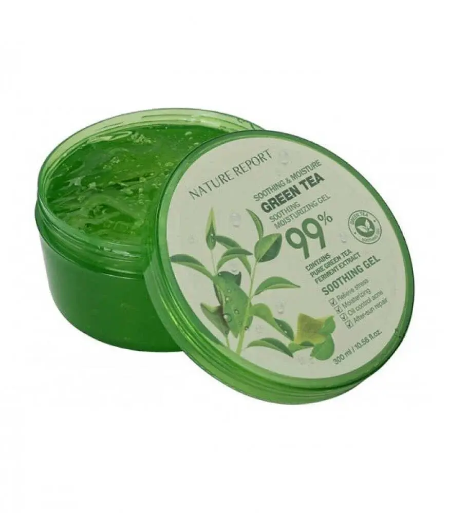 ناتشر ريبورت جل الشاي الاخضر لترطيب وتهدئة البشرة - الصورة 2
