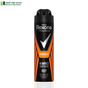 ريكسونا مزيل عرق بخاخ وورك اوت هاي امباكت للرجال 150 مل