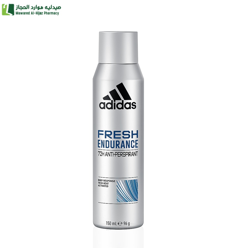 اديداس مزيل عرق سبراي فرش انديورنس للرجال 150 مل