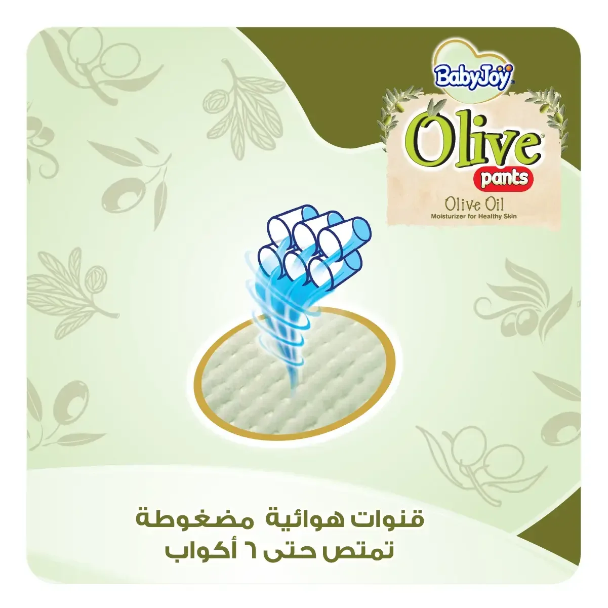 بيبي جوي بزيت الزيتون كيلوت مقاس (3) - عبوة ميجا 54 - الصورة 2