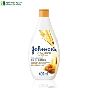 جونسون فيتا ريتش لوشن الجسم المنعم مع زيت لتجديد البشرة 400 مل