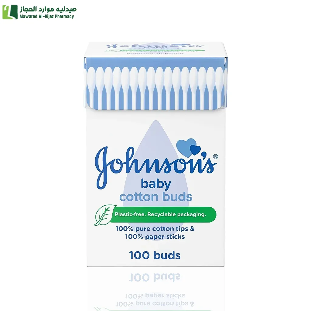 جونسون بيبي عيدان قطنية للأطفال 100 عود