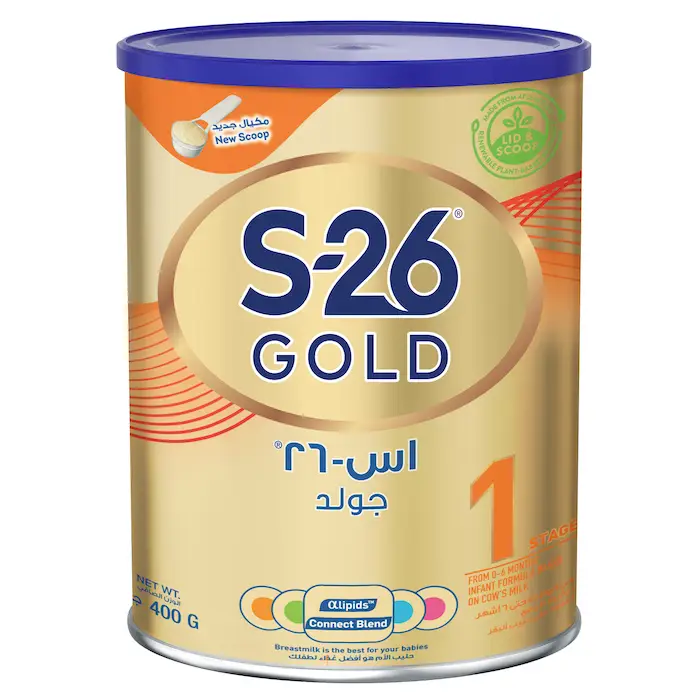 إس - 26 حليب اطفال جولد المرحلة (1) 400 جم - الصورة 2