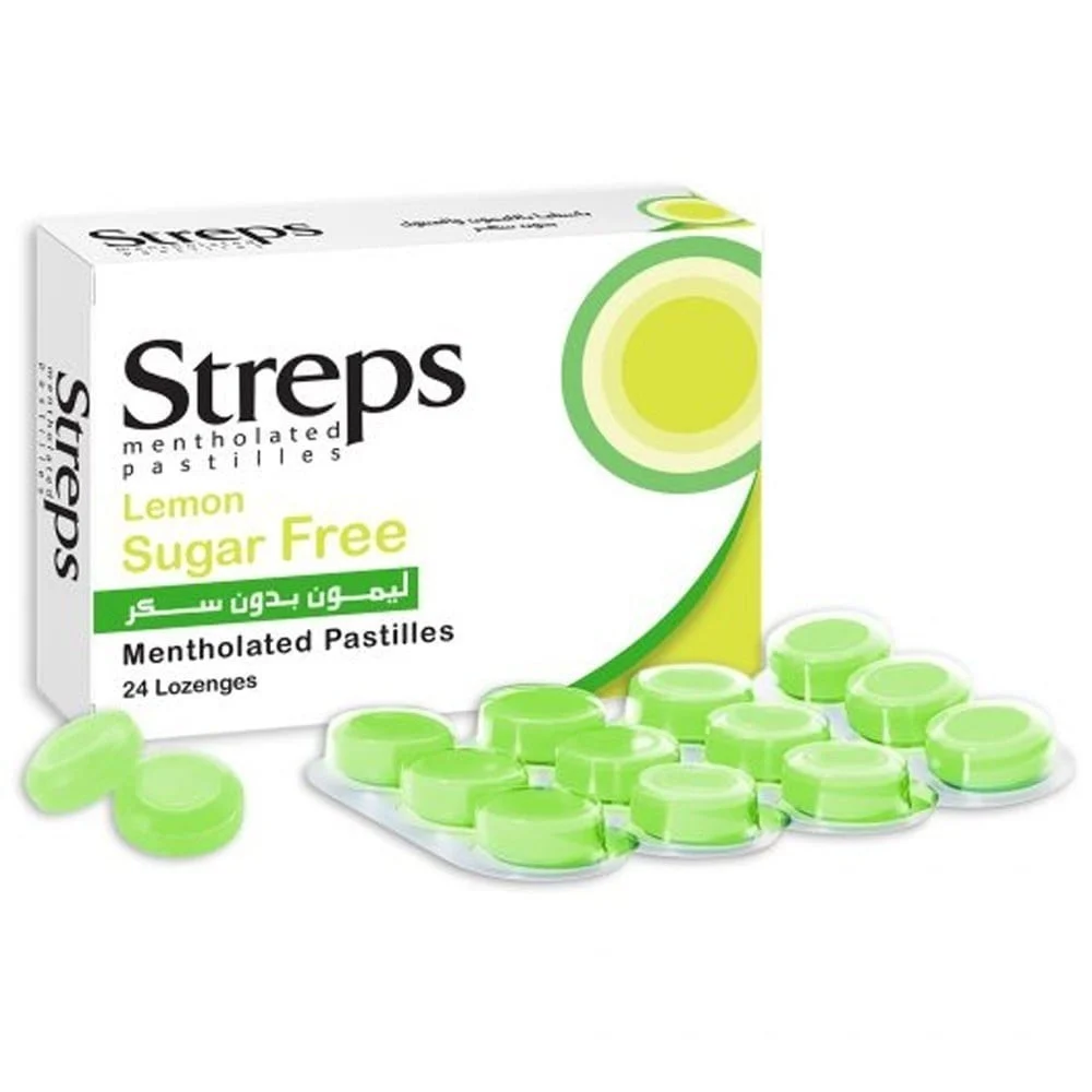 ستربس حلوى استحلاب بالمنثول ليمون بدون سكر 24 قرص - الصورة 2