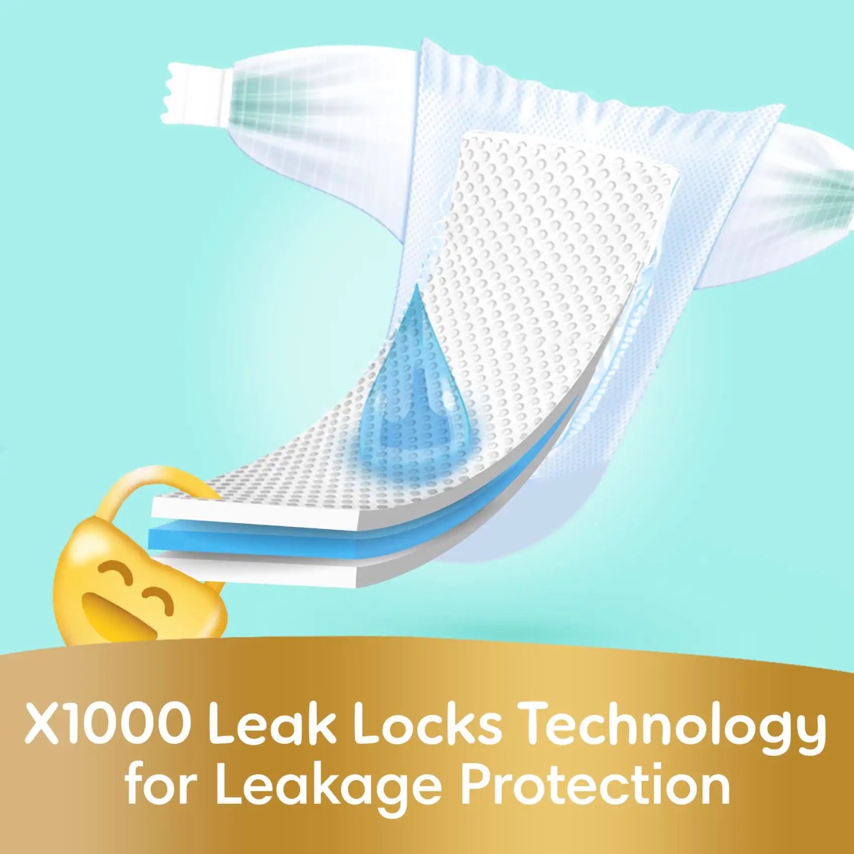 بامبرز بريميوم كير مقاس (1) (2-5 كجم) مولود جديد - 50 حفاض - الصورة 7