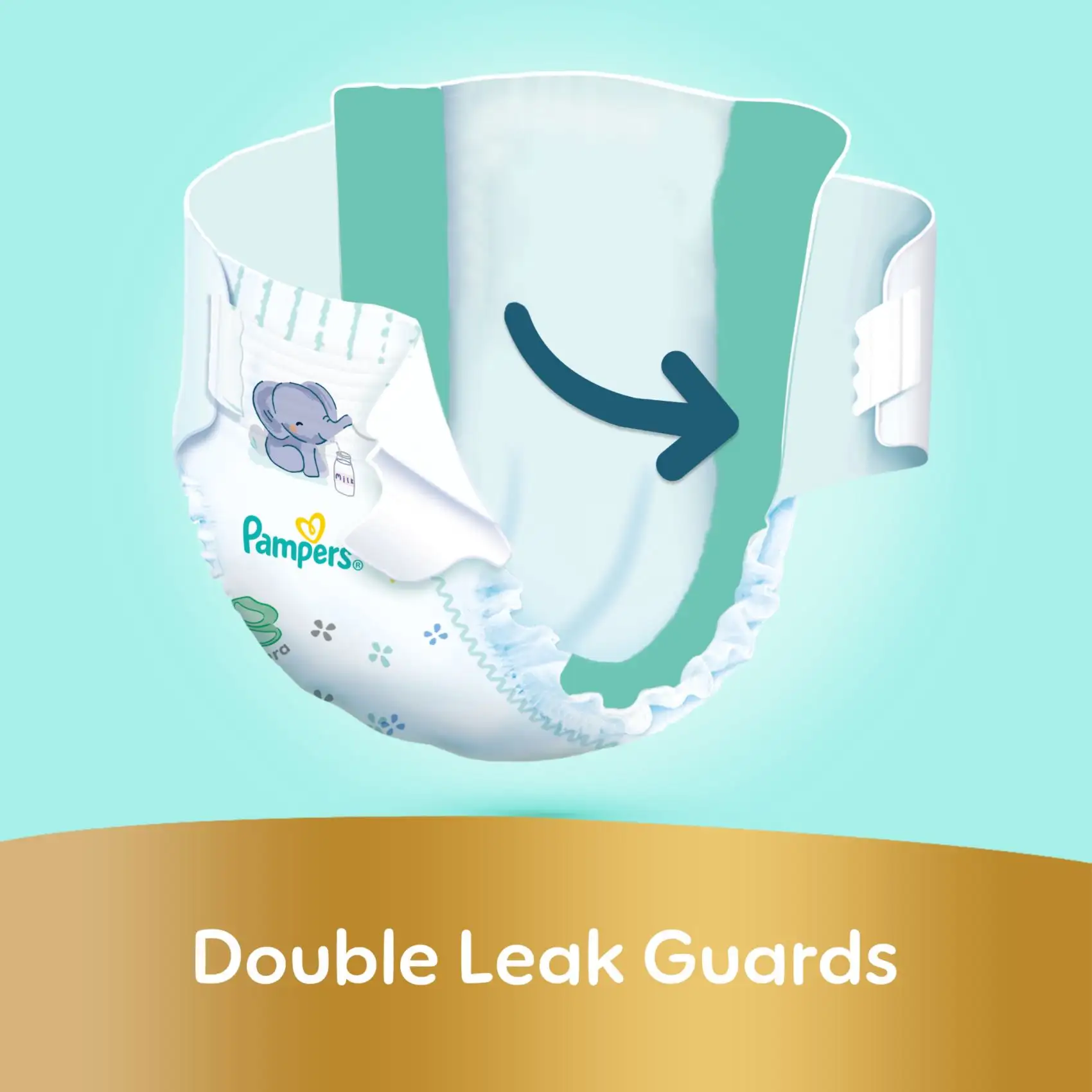 بامبرز بريميوم كير مقاس (1) (2-5 كجم) مولود جديد - 50 حفاض - الصورة 6