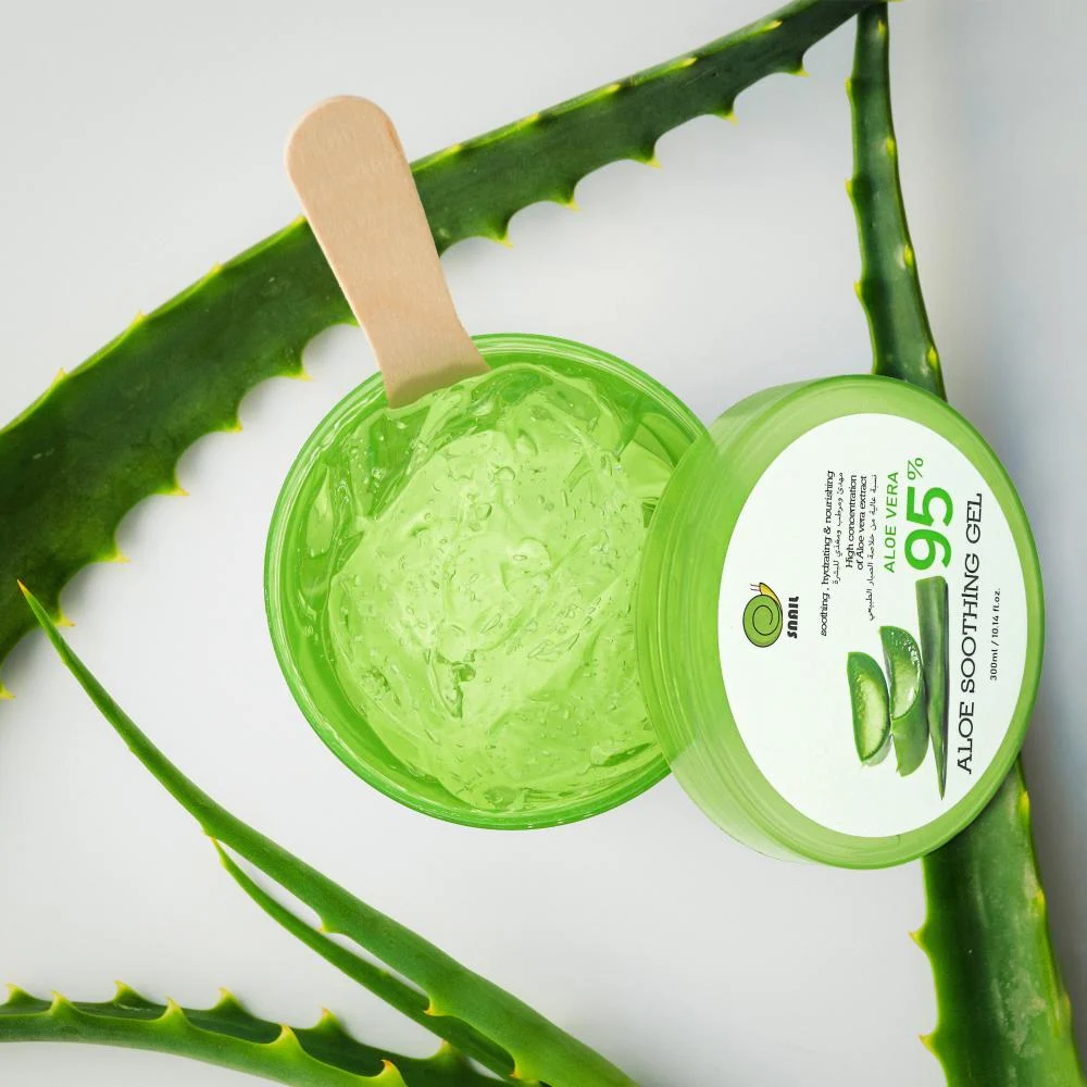 سنيل جل الصبار 95% مهدئ ومرطب ومغذي للبشرة 300 مل - الصورة 4