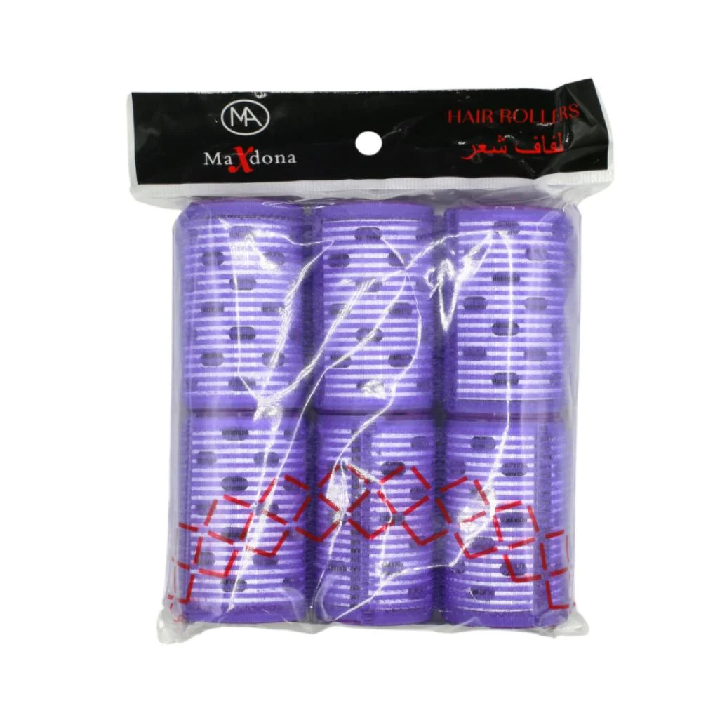 ماكسدونا لفافات شعر مقاس لتصفيف وتجعيد الشعر6 قطع