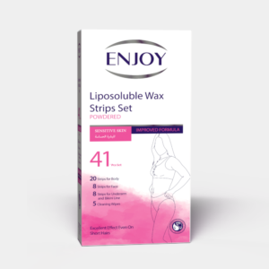 انجوي شرائح شمعية لإزالة الشعر للبشرة الحساسة 41 قطعة