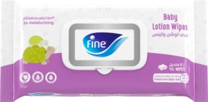 فاين بيبي مناديل مبللة بيبي لوشن وايبس 40 منديل